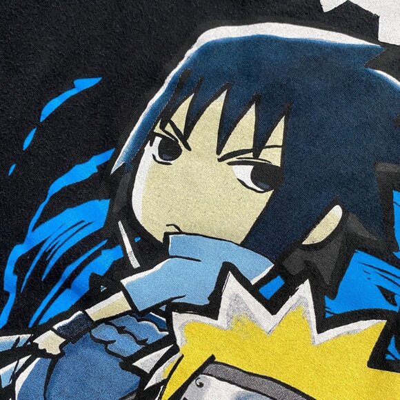 Naruto Shippuden Chibi Sasuke Hatake T-Shirt Size M Graphic Print Anime Manga 2 - Picture 5 of 12
